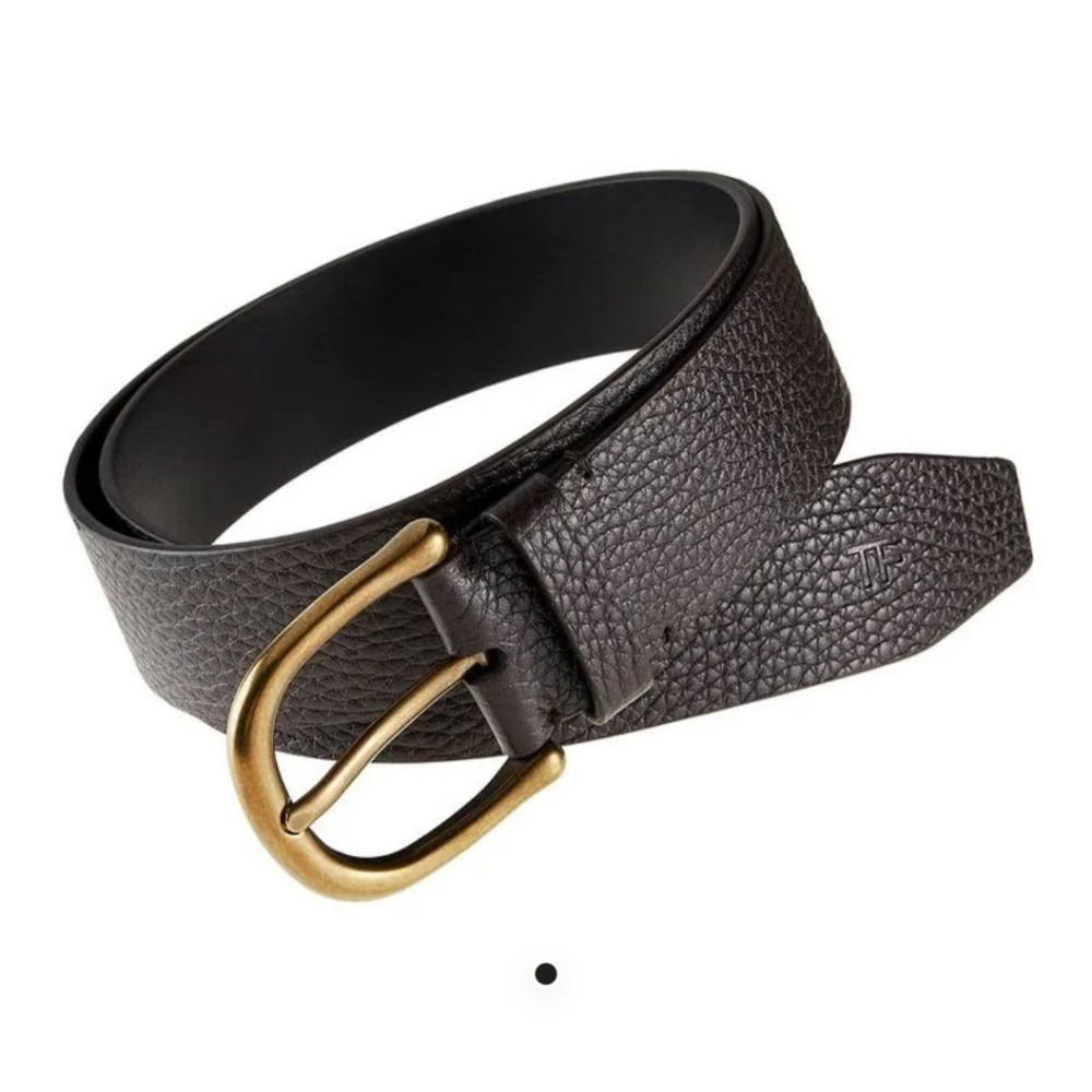 Tom Ford Brown Leather Belt - 32